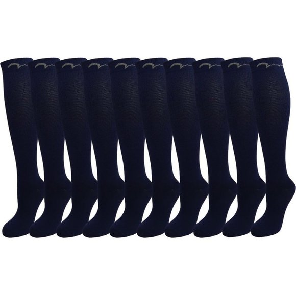 10 Pair Graduated Compression Socks 15-20 mmHg. Na - Picture 1 of 1